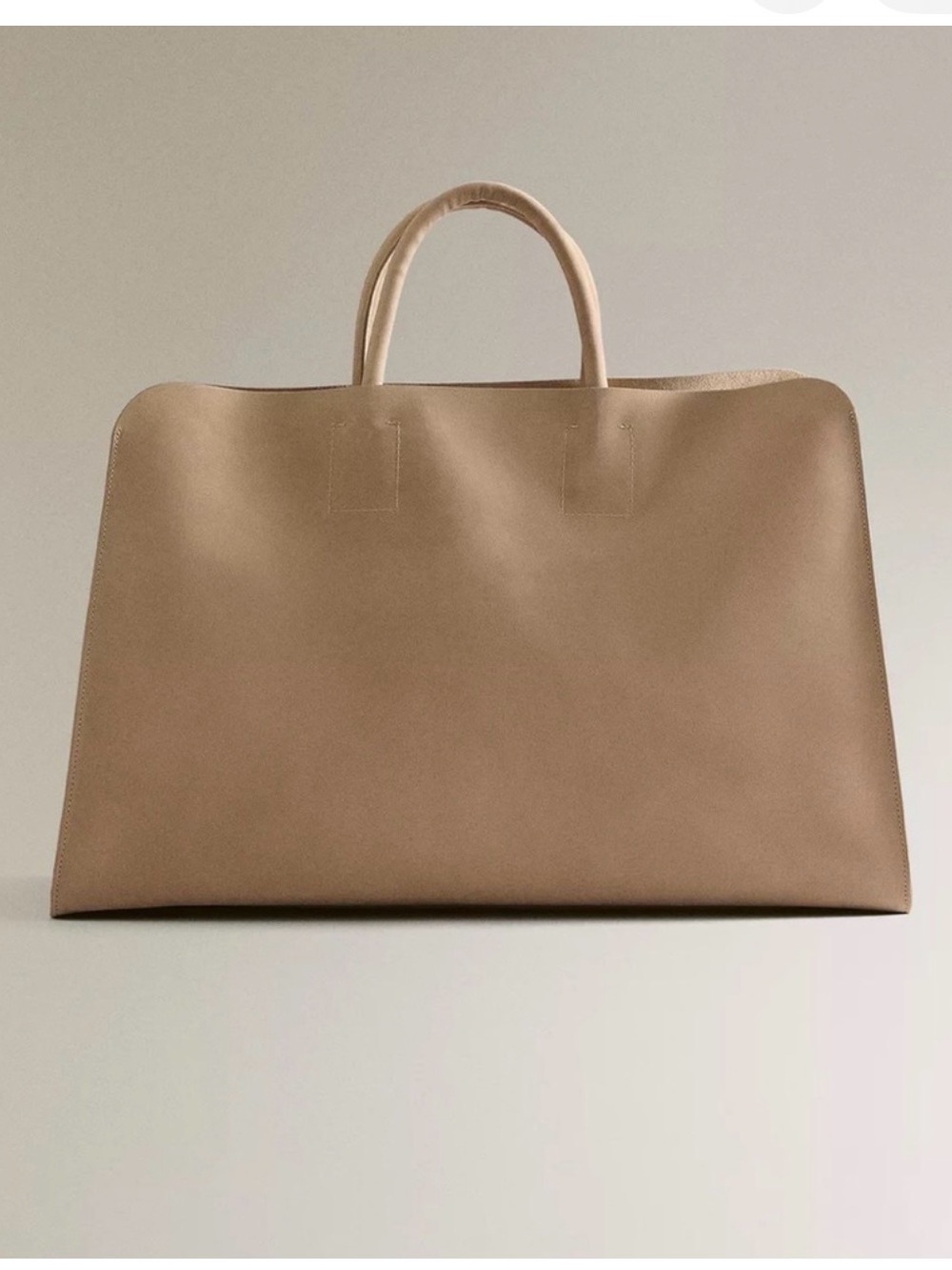 ZARA Nubuck Leather Shopper Bag